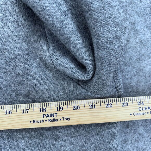Anthropologie Womens Moto Alpaca Wool Cardigan Sz XL Gray Cabincore Luxe Lounge - Picture 12 of 14